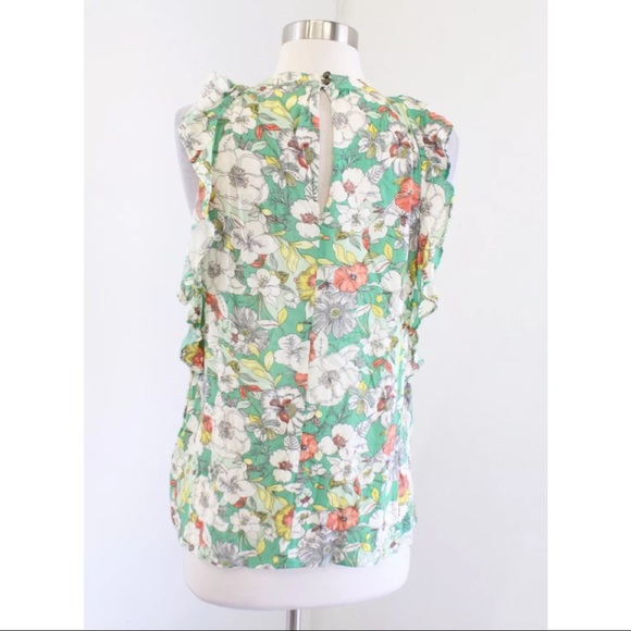 Maeve Gramercy Floral Flutter Sleeve Top - Picture 7 of 9